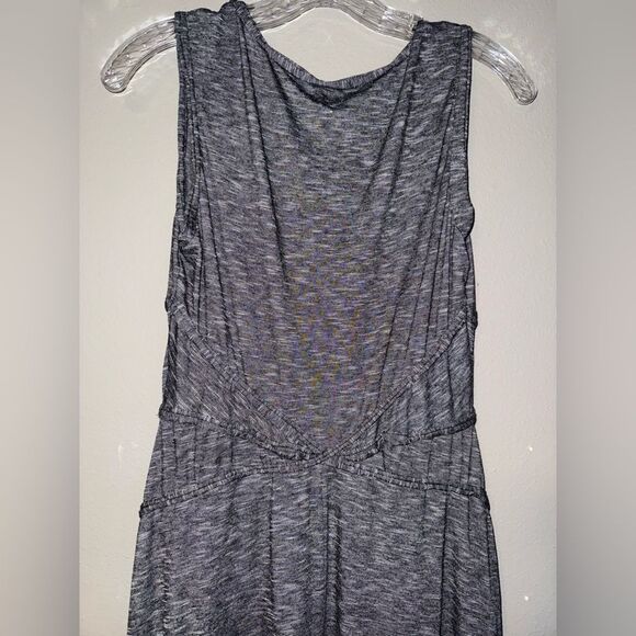 Max studio jersey trimmed slub summer maxi dress striped NWT #719 - Picture 8 of 9